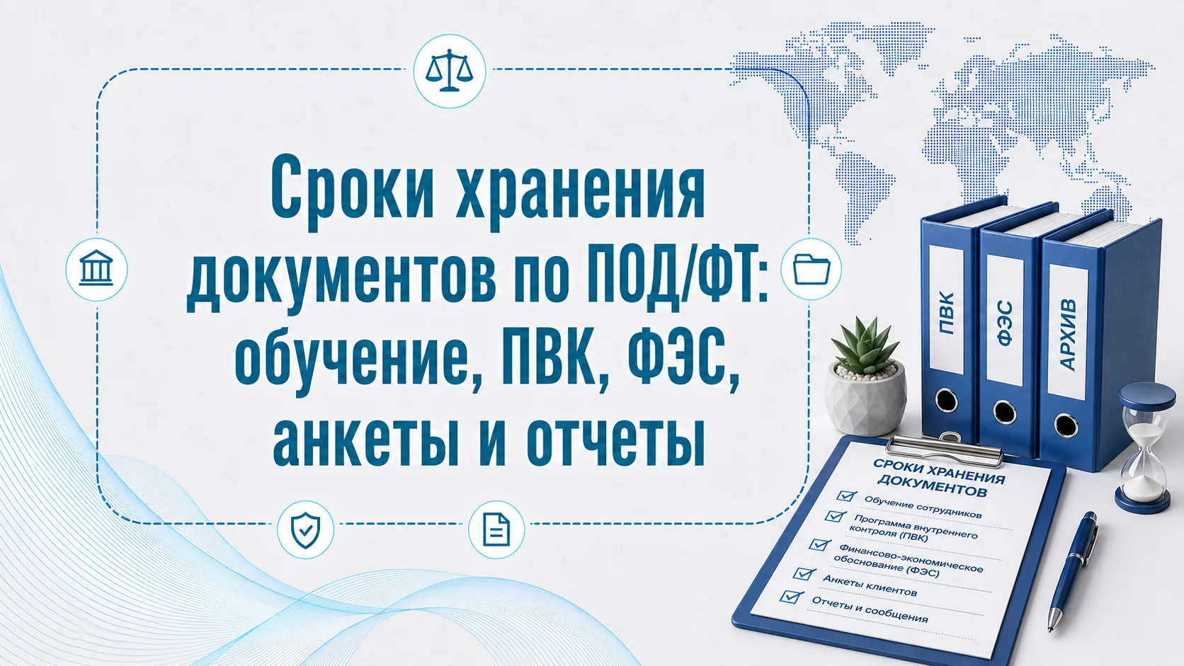 Сроки хранения документов по ПОД/ФТ: обучение, ПВК, ФЭС, анкеты и отчеты